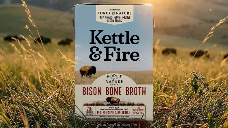 Kettle and Fire x Force of Nature Bison Bone Broth