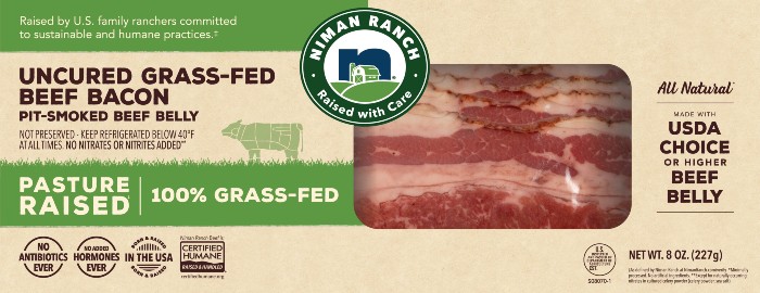 Niman Ranch Uncured Grass-Fed Beef Bacon