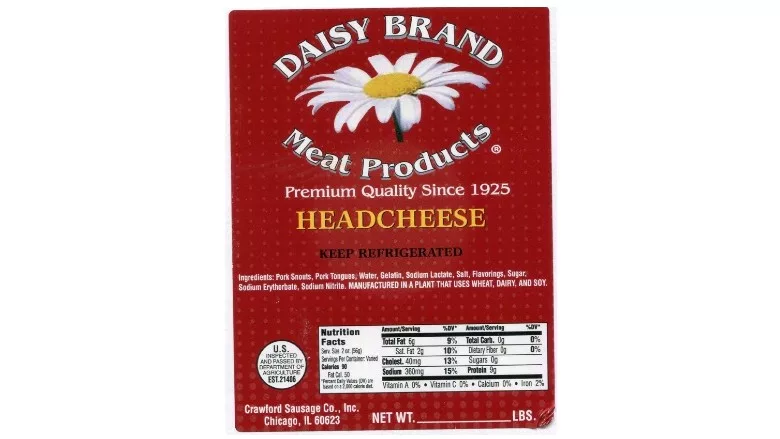 Headcheese covered by the USDA-FSIS public health alert