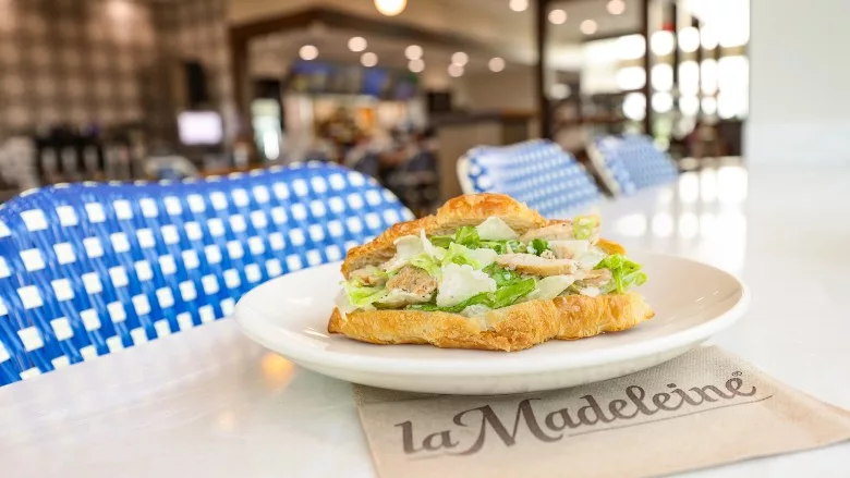 la Madeleine's Chicken Caesar Salade Stuffed Croissant