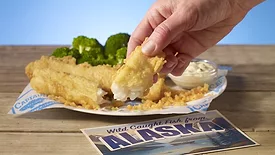 Captain D's wild-caught batter-dipped fish from Alaska