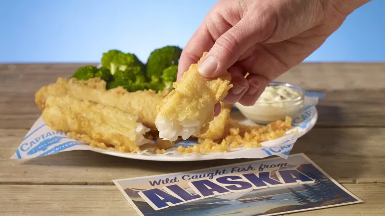 Captain D's wild-caught batter-dipped fish from Alaska
