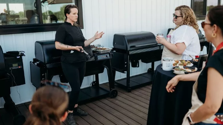 Michigan Girls Who Grill event