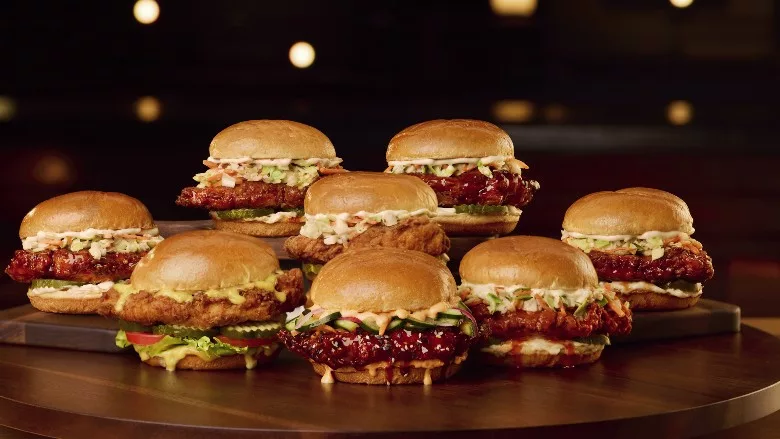 BJ’s Restaurant & Brewhouse chicken sandwich lineup