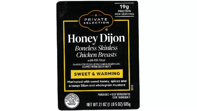 Raw boneless chicken breast product