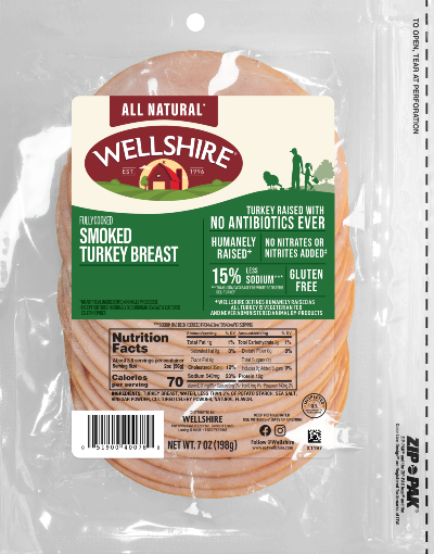 Wellshire Sliced Smoked Turkey Breast