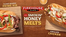 Smokin' Honey Chicken Melt and Smokin' Honey Steak Melt