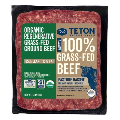 Teton Waters Ranch Organic Regenerative Grass-Fed & Grass-Finished Ground Beef