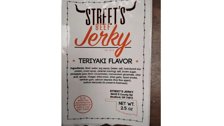 Beef jerky product