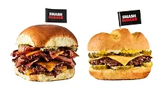 Smashburger summer lineup featuring two smash burgers