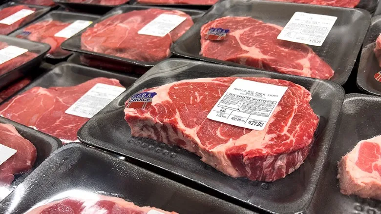 Packaged beef