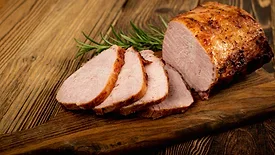 Baked pork cuts