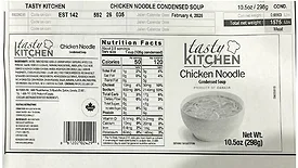 Recalled chicken noodle soup product