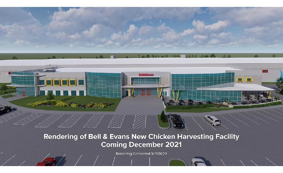 Bell & Evans harvesting facility