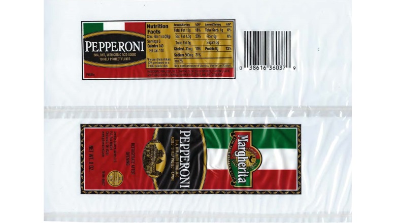 Pepperoni products recalled due to possible Bacillus Cereus contamination