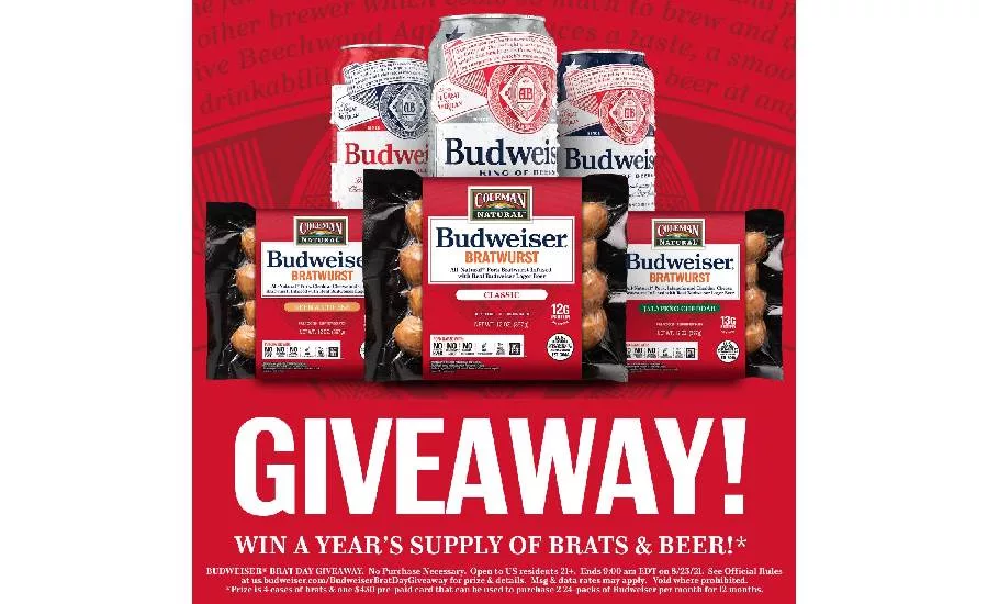 Coleman Natural Foods Budweiser Brat Day