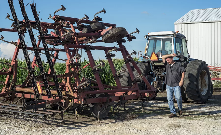farmer working outside