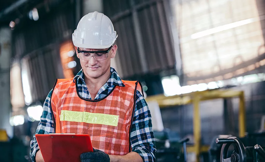 construction worker in hard hat