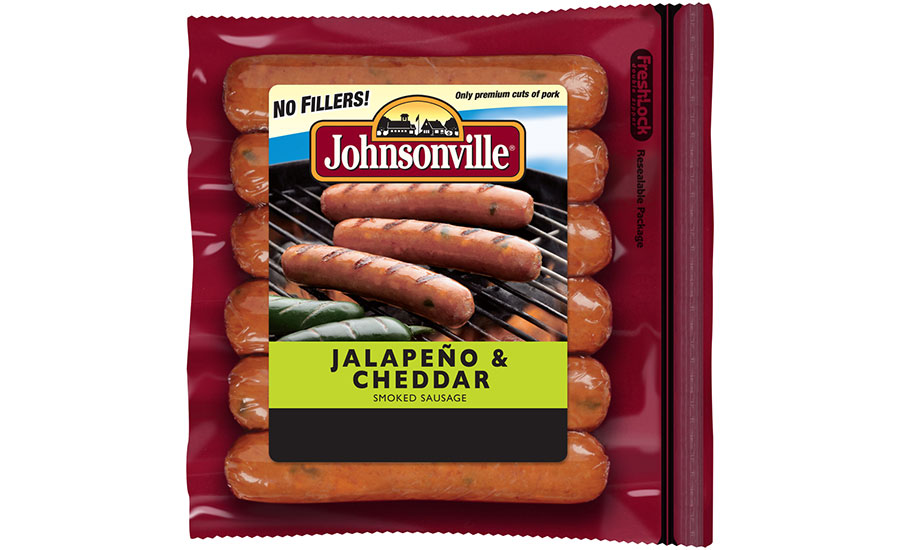 Johnsonville Sausage worked with Presto Products Company to develop a study, double-zipper closure for their smoked and cooked sausage product packaging