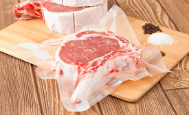 Flexible meat packaging