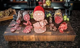 The technique for making mortadella is similar to that used in making American-style bologna sausages