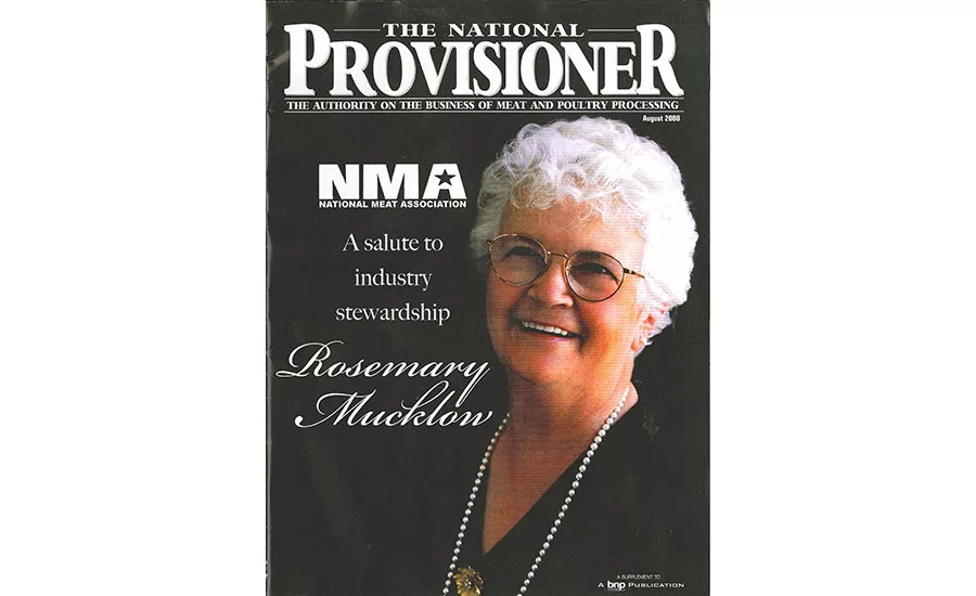 Rosemary Mucklow on The National Provisioner August 2008 issue cover