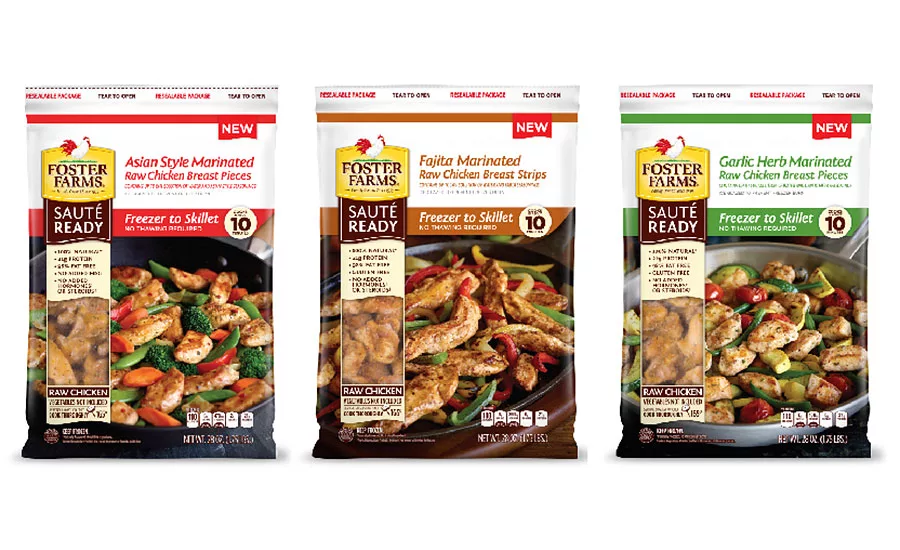 Foster Farms Sauté Ready freezer to skillet meals
