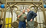 Dan Chaffee of Foster Farms with The National Provisioner's Andy Hanacek