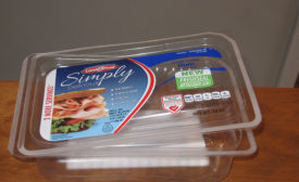 Land O'Frost's Simply Delicious lunch meat uses the reclosable FreshSeal Attached Lid package