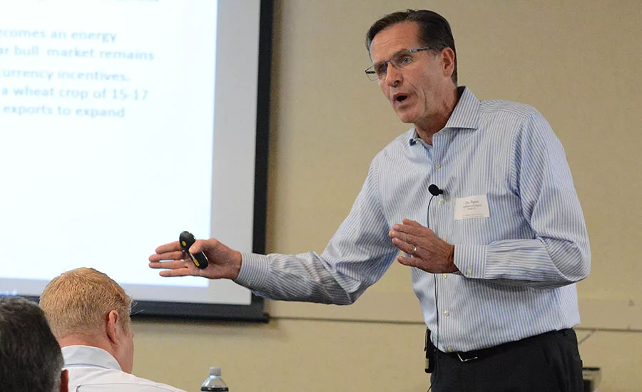 Dan Basse, president of AgResource Co., speaks at the 2016 Feeding Quality Forum