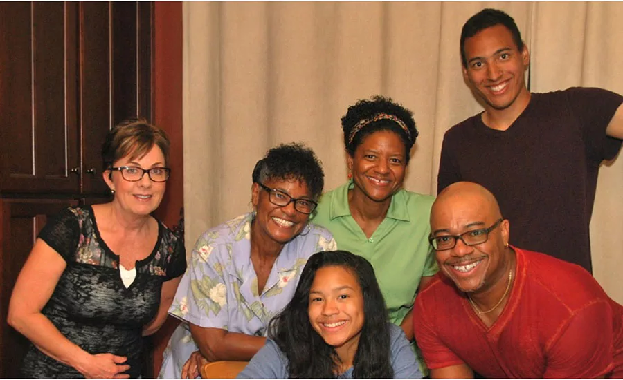 Barbara Young with her family