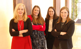 Kay Johnson Smith, Hannah Thompson-Weeman, Casey Whitaker and Allyson Jones-Brimmer at the Animal Agriculture Alliance's headquarters