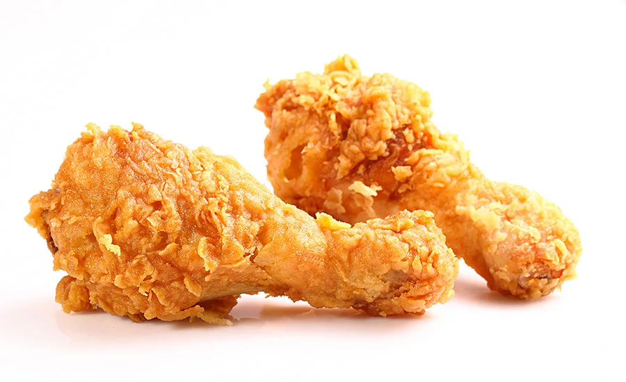Two Fried Chicken Drumsticks
