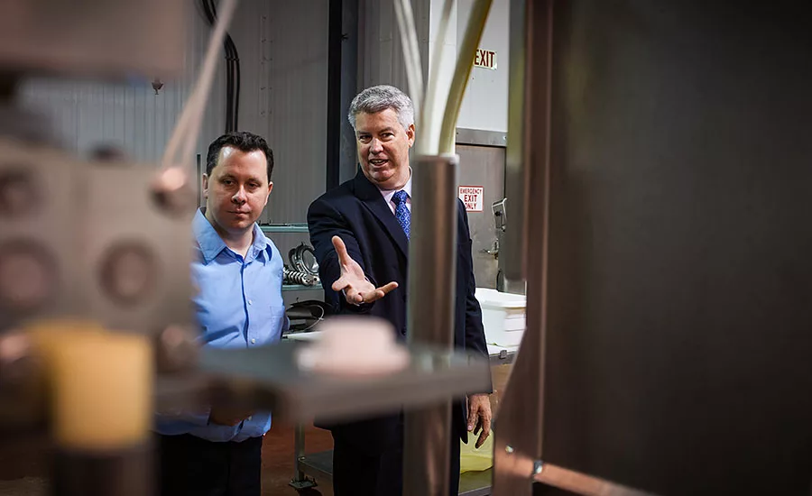 Will Brunt, chief innovation officer for Smithfield Foods, and Andy Hanacek