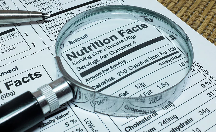 Nutrition Facts Label
