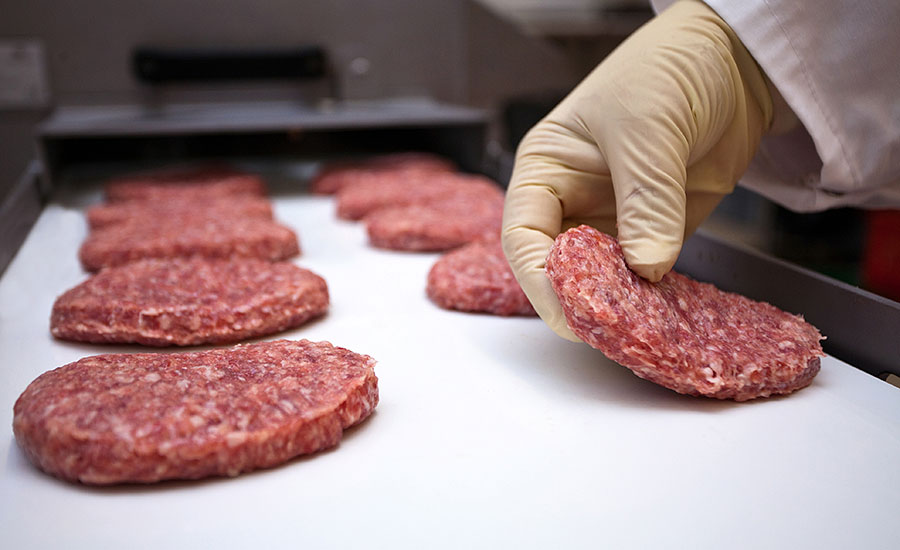 Round meat patties developed with precise forming technology