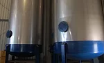 Large tanks, located inside Rantoul Foods' new rendering facility, that will hold finished rendered product