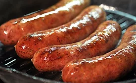 Sausages on Grill