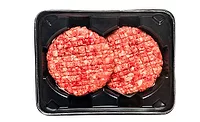 Thermoformed Packaging Tray Beef Patties in Thermoformed Tray