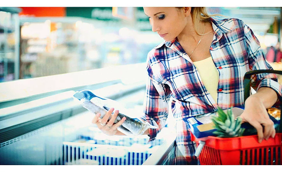 Shopper Looks at Packaging