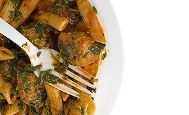 Meatball and Pasta Dish