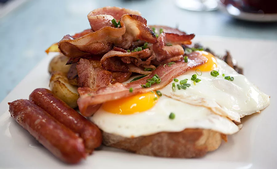 Bacon, Sausage and Eggs