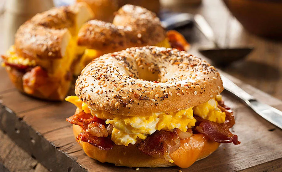 Bacon and Egg Breakfast Bagel