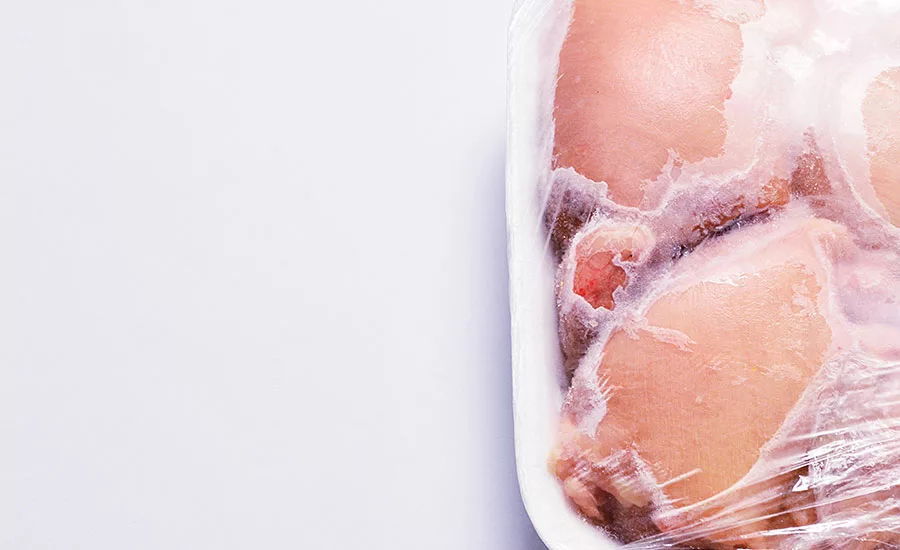 Packaged Chicken with Freezer Burn