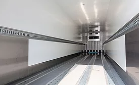Inside of Refrigerated Truck Trailer