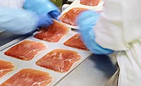 Employees Inspecting Meat