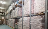 Stacks of Pallets in Warehouse
