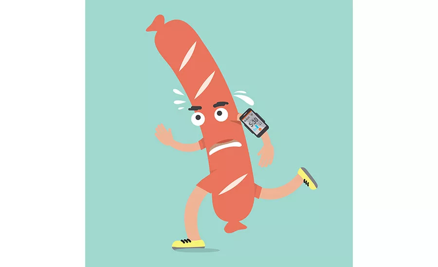Cartoon Sausage Running