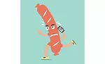 Cartoon Sausage Running