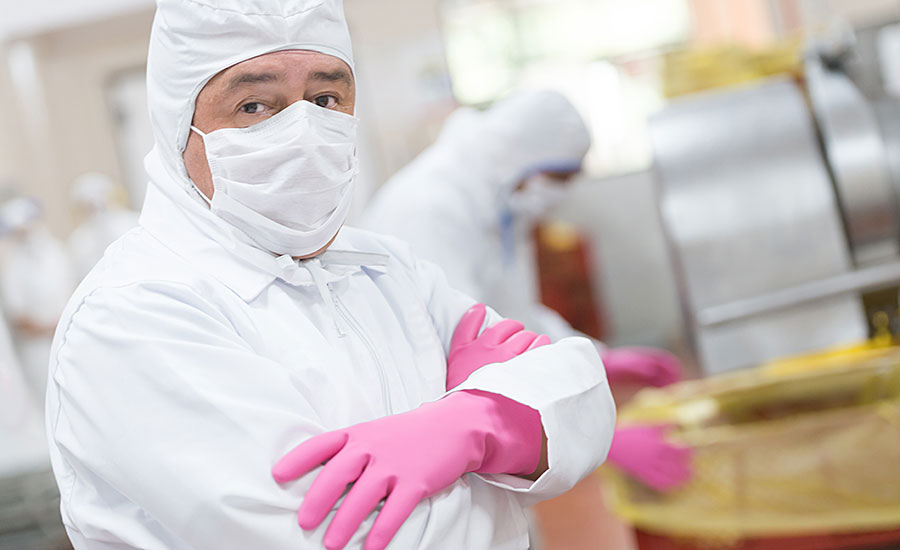 Employee Wearing Food Safety Apparel